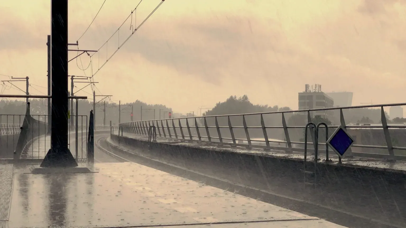 Summer Trains Leading Nowhere